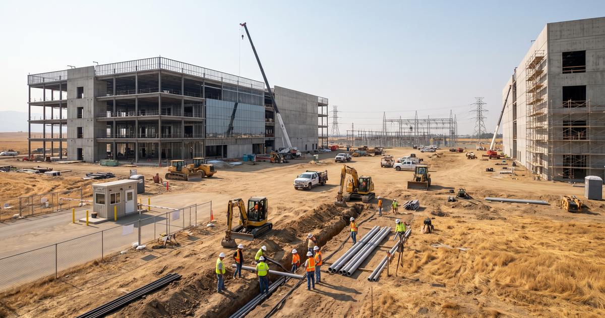 AWS Gilroy Data Center: Skanska Build and 98 MW Grid Watch