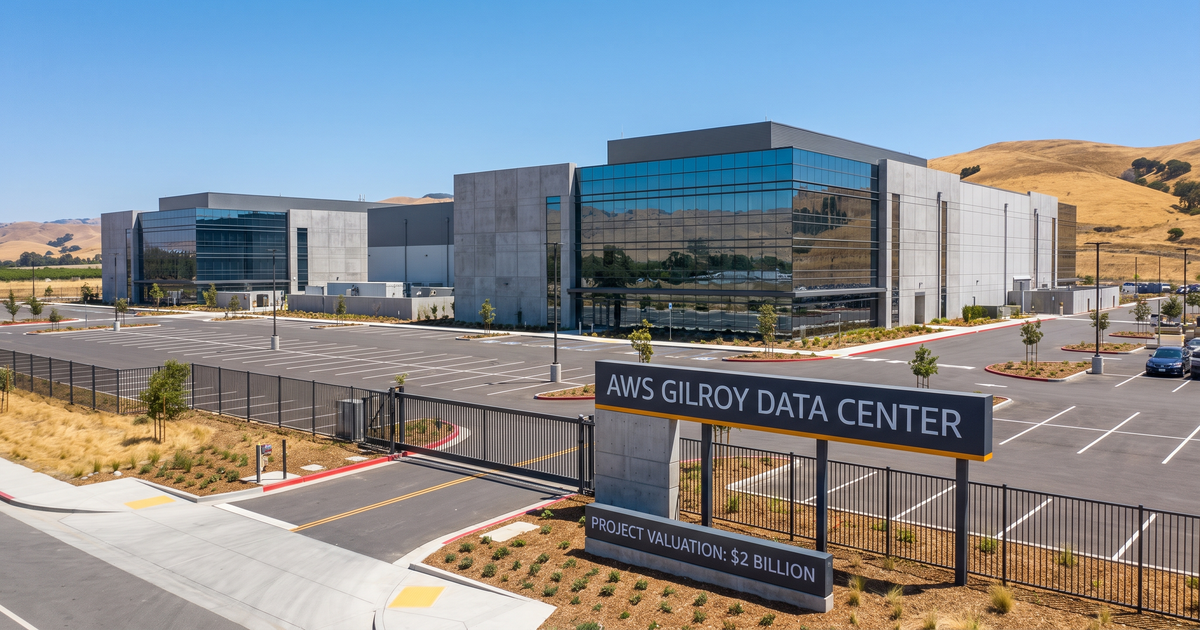 $2B AWS Gilroy Data Center Needs 13 Low Voltage Systems