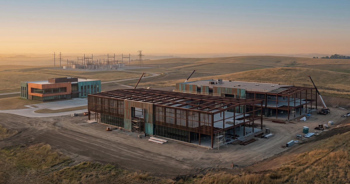 Edged Council Bluffs: 200 MW Campus Tops Out Two Halls