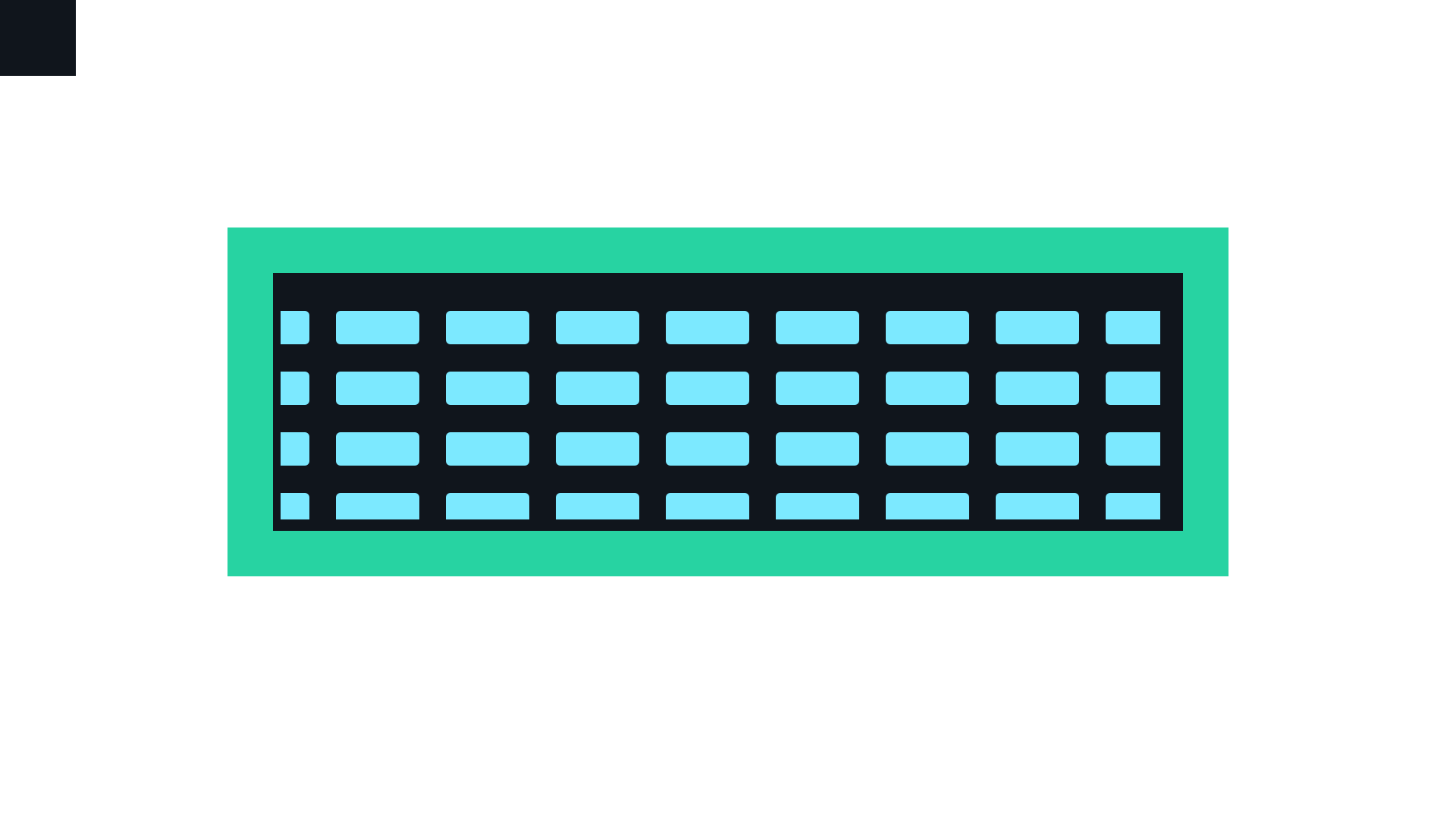 Conceptual 64-port switch density