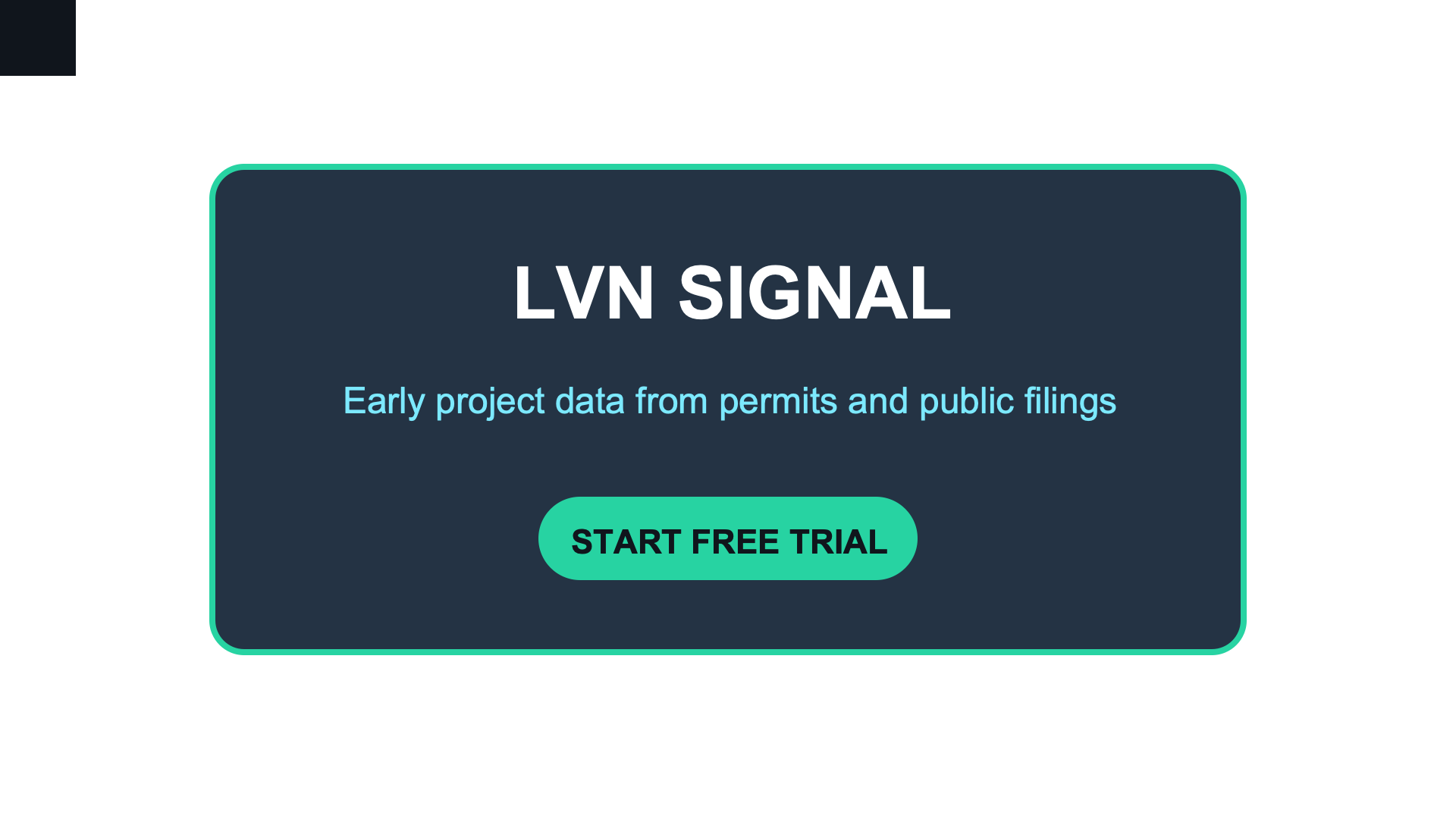 Original Signal house-ad card
